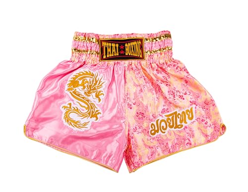 MUAY NATION Shorts de Boxe Thaï pour Hommes et Femmes, Short
