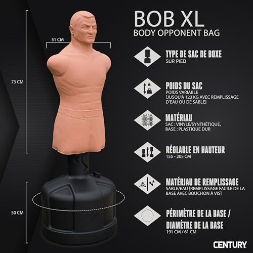 Century BOB XL Mannequin de Boxe - Hauteur réglable : 155-20