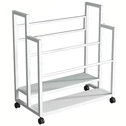 Chariot de rangement métallique à 2 niveaux pour tapis de yo