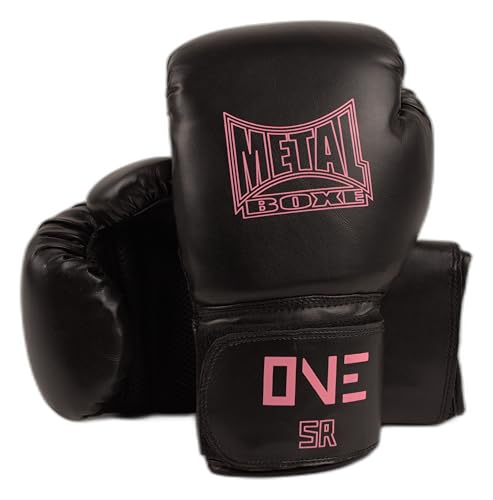 METAL BOXE Gants de Boxe One Noir/Rose Senior