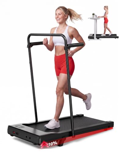 Superun Tapis de Marche Pliable 1-12km/h Tapis de Course 10%