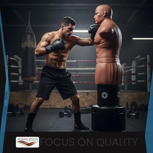 FOX-FIGHT Hank - Sac de Frappe sur Pied/Mannequin de Boxe, N