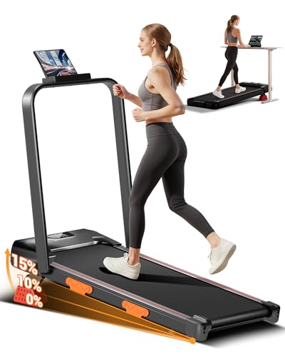 LONTEK Tapis de Course Pliable Inclinable, Tapis de Marche P