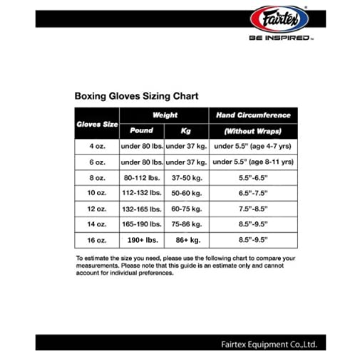 Fairtex BGV1 Gants dentraînement de Boxe Muay Thai pour Homm