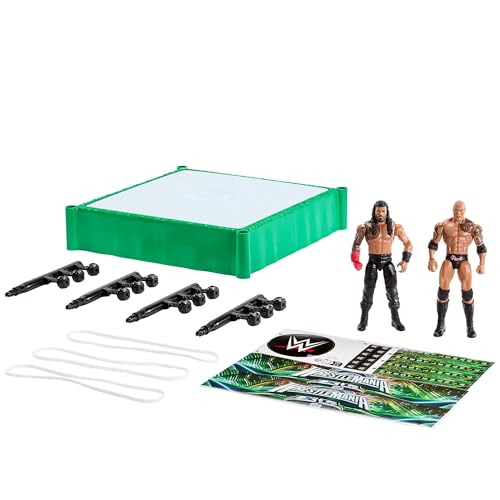 Mattel WWE Coffret Bloodline Rules avec Ring et 2 Figurines 