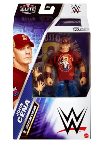 Mattel WWE Figurine articulée Élite John Cena de 15 cm à Col