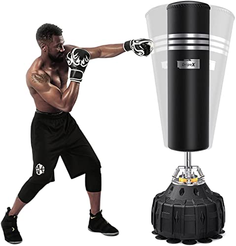 Dripex Sac de Frappe Boxe Adulte sur Pied 178 cm avec 19 ven