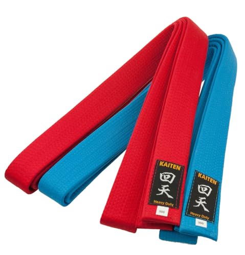 KAITEN Ceinture de karaté en coton bleu - 4 cm de large - Lo