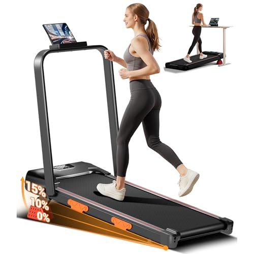 LONTEK Tapis de Course Pliable Inclinable, Tapis de Marche P