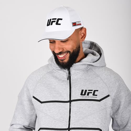 UFC Casquette Blanche Homme - Sport Lifestyle, Réglable, Log