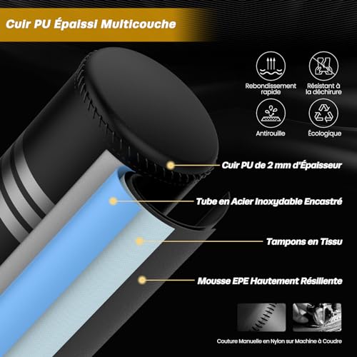 Dripex Sac de Frappe Adulte sur Pied avec Mousse Protecteur 