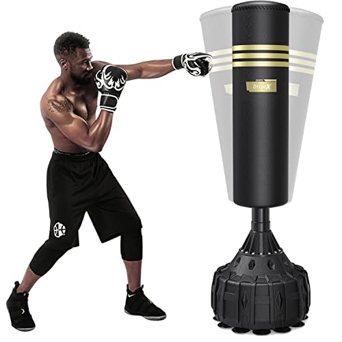 Dripex Sac de Frappe Boxe Adulte sur Pied 165 cm avec 12 ven