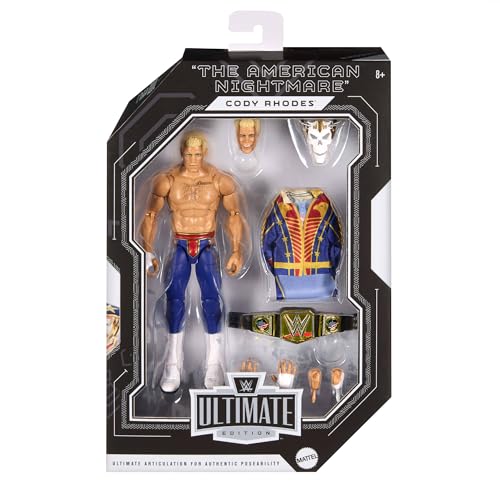 Mattel WWE Ultimate Edition Figurine Cody Rhodes et Accessoi