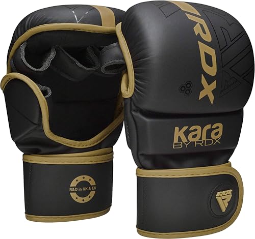 RDX MMA Gants dentraînement, Maya Hide Cuir, Kara Mitaines B