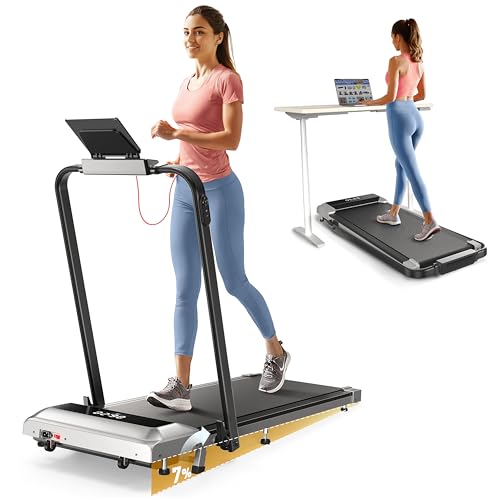 Tapis de Course, Pente 7%，Pliable 3 en 1 Tapis de Marche él