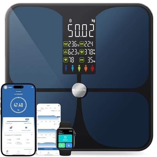 Balance Pese Personne Connecté avec APP, Impédancemètre Inte