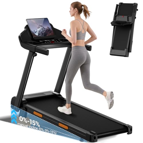 LONTEK Tapis de Course Pliable Inclinable 15%