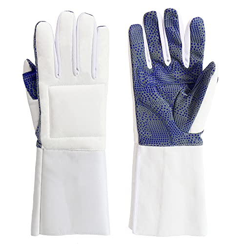 LEONARK Gants d'Escrime rembourrés pour fleuret, épée et Sab
