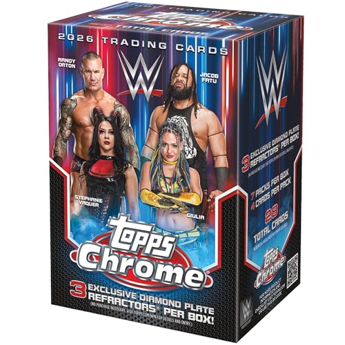 Topps Chrome WWE 2026 - Scellé en usine - Value Box