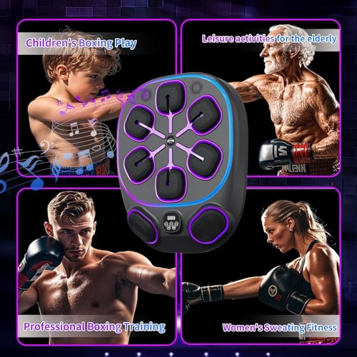 adeproptitysed Machine De Boxe Murale, 6 + 2 Surfaces De Fra