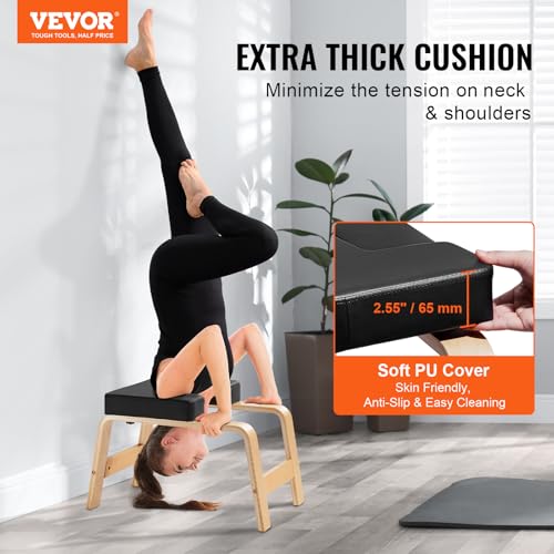 VEVOR Tabouret inversé de Yoga Unisex-Adult, Noir, 136