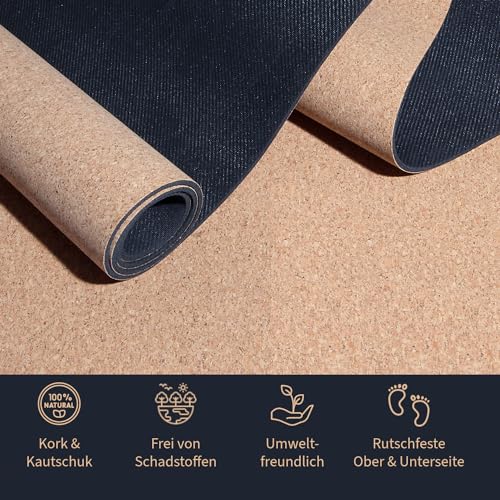 Secoroco Tapis de yoga Pro, en liège, 200 x 66 cm, vainqueur
