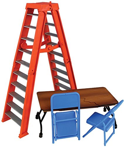 WRESTLING Ensemble de Table, échelle et 2 chaises pour Figur