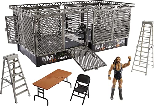 Mattel WWE NXT TakeOver War Games Set de jeu avec 2 anneaux 