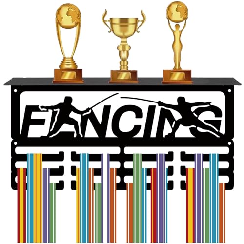 CREATCABIN Porte-Médailles DEscrime avec Étagère pour Trophé