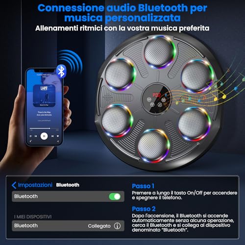 Machine de Boxe Musicale, Grand Modèle Mural Professionnel d