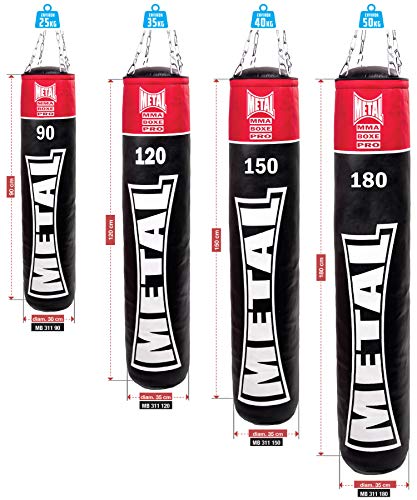METAL BOXE MB311N120P Sac de Frappe 120cm Noir 35 kg