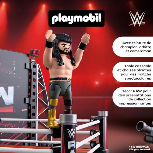 Playmobil | WWE® | RAW Ring Collectors Set | Ring de Catch a