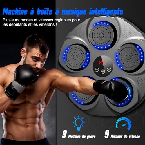 Infaebo Machine de Boxe Musicale, Machine de Boxe Bluetooth