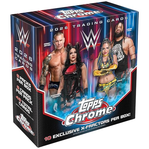 Topps Chrome WWE 2026 - Scellé en usine - Mega Box