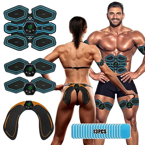 Lovcoyo Electrostimulateur Musculaire, Ceinture Abdominale E