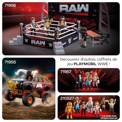 Playmobil | WWE® | RAW Ring Collectors Set | Ring de Catch a