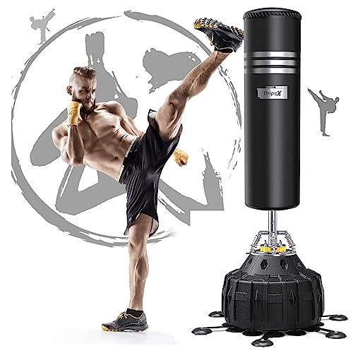 Dripex Sac de Boxe Autoportant Sac de Frappe sur Pied 178 cm