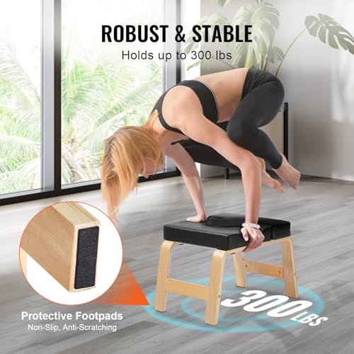 VEVOR Tabouret inversé de Yoga Unisex-Adult, Noir, 136
