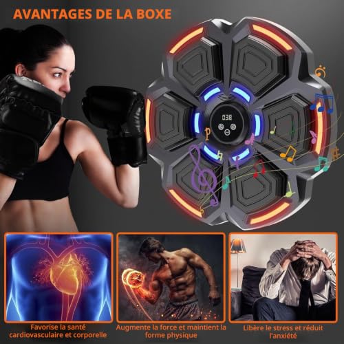 snawowo Music Boxing Machine Adulte - 9 Modes de 9 Vitesse B