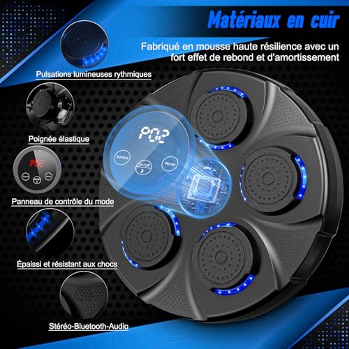 Infaebo Machine de Boxe Musicale, Machine de Boxe Bluetooth