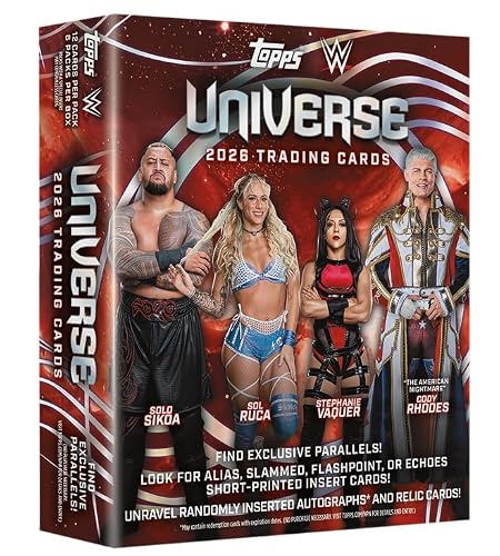 Topps Universe WWE 2026 - Scellé en usine - Mega Box