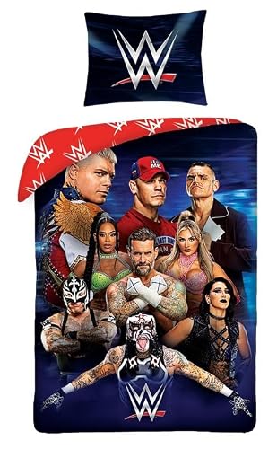 Parure Housse de Couette WWE Champions 140x200 + Taie 70x90